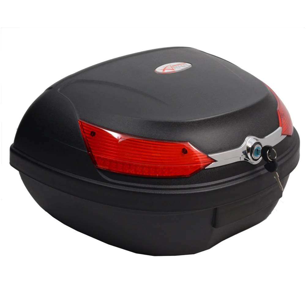 08018 Noir Universel Top Case Moto Scooter Valise XXL 46 L pour 2 Casques
