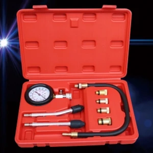 Compressiomètre essence 8 pcs avec adaptateurs TSX TOOL