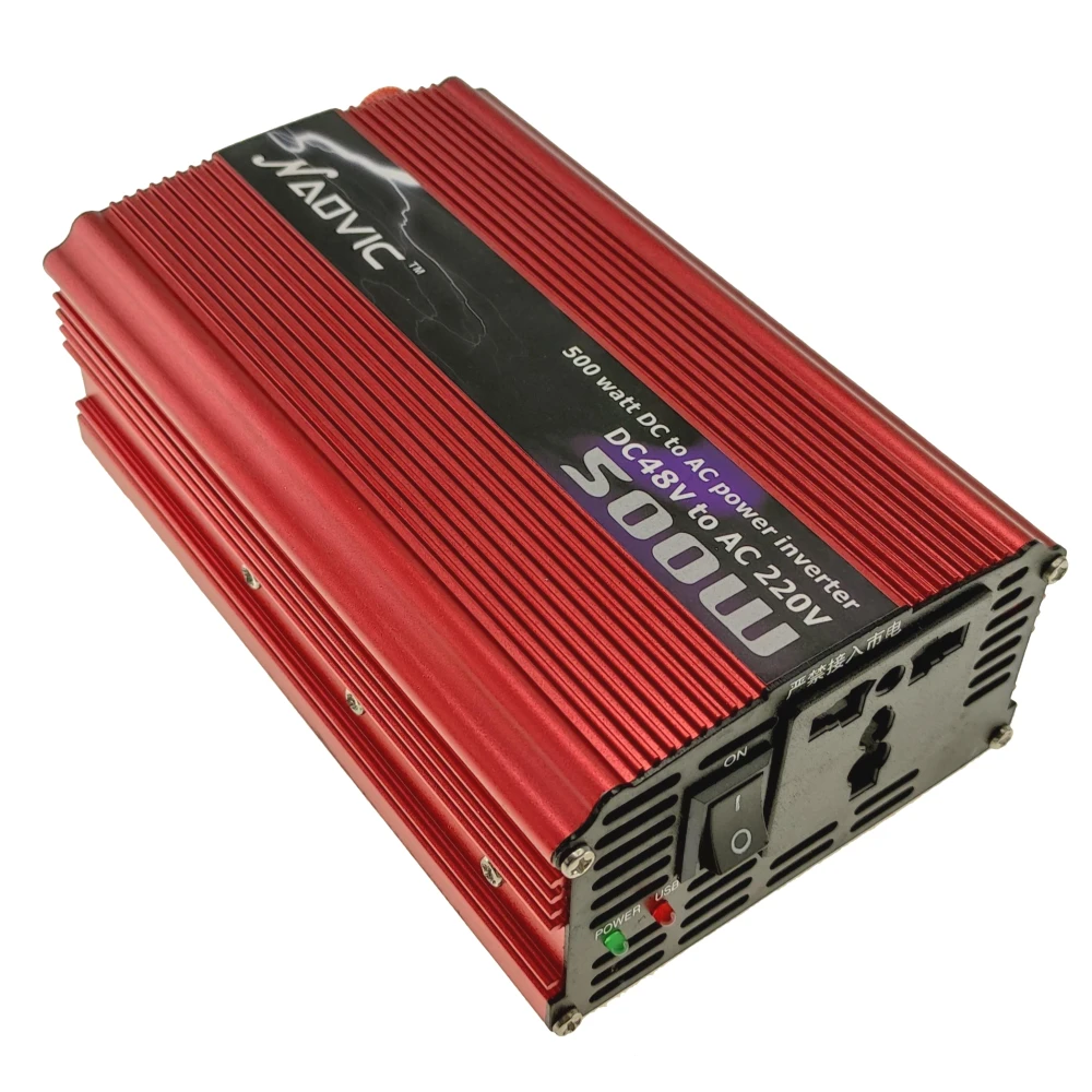 Convertisseur 500W DC48V vers AC220V à onde sinusoïdale pure