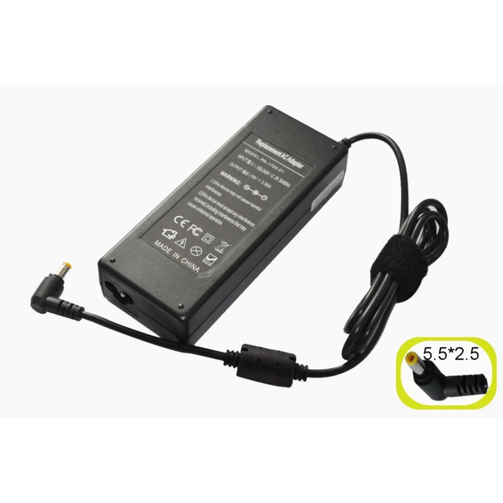 Adaptateur secteur compatible Toshiba PA-1750-0X 80W pour ordinateur portable
