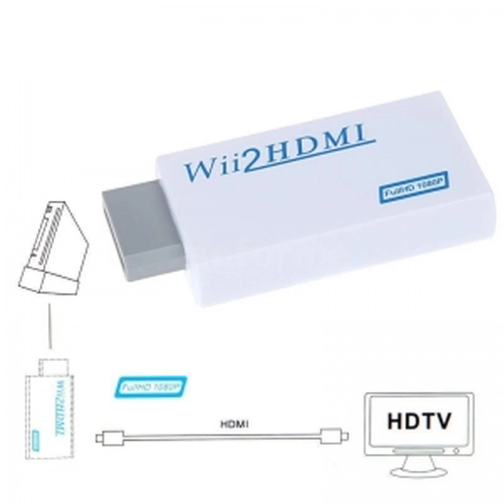Adaptateur HDMI pour Nintendo Wii Wii2HDMI - Convertisseur 1080p et 720p Satkit