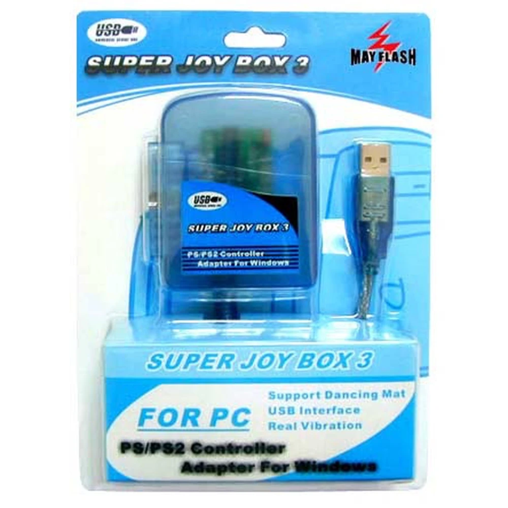 Adaptateur manette PS2 vers PC Super Joy Box Pro 3 Mayflash USB