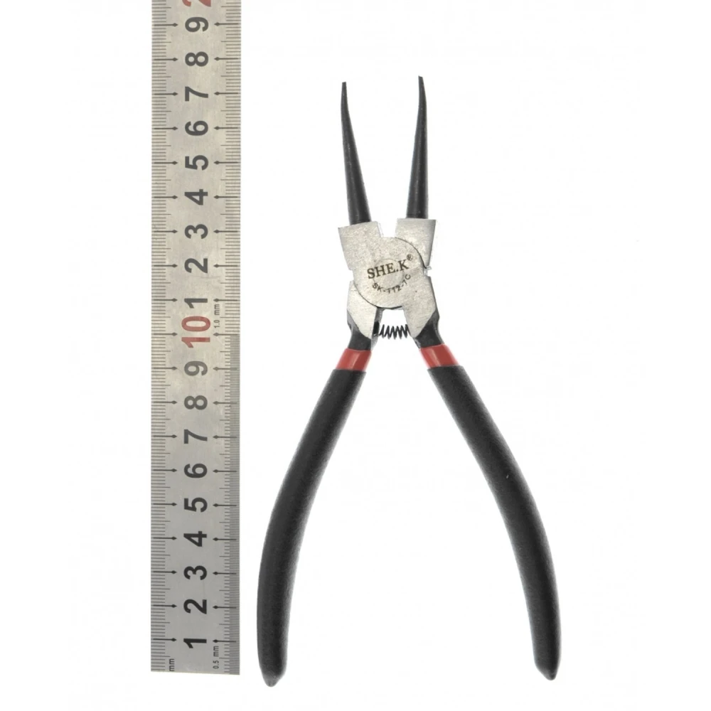 Pince à circlips droite 180mm SK-112-7c SHEK pour rondelles et anneaux de sécurité