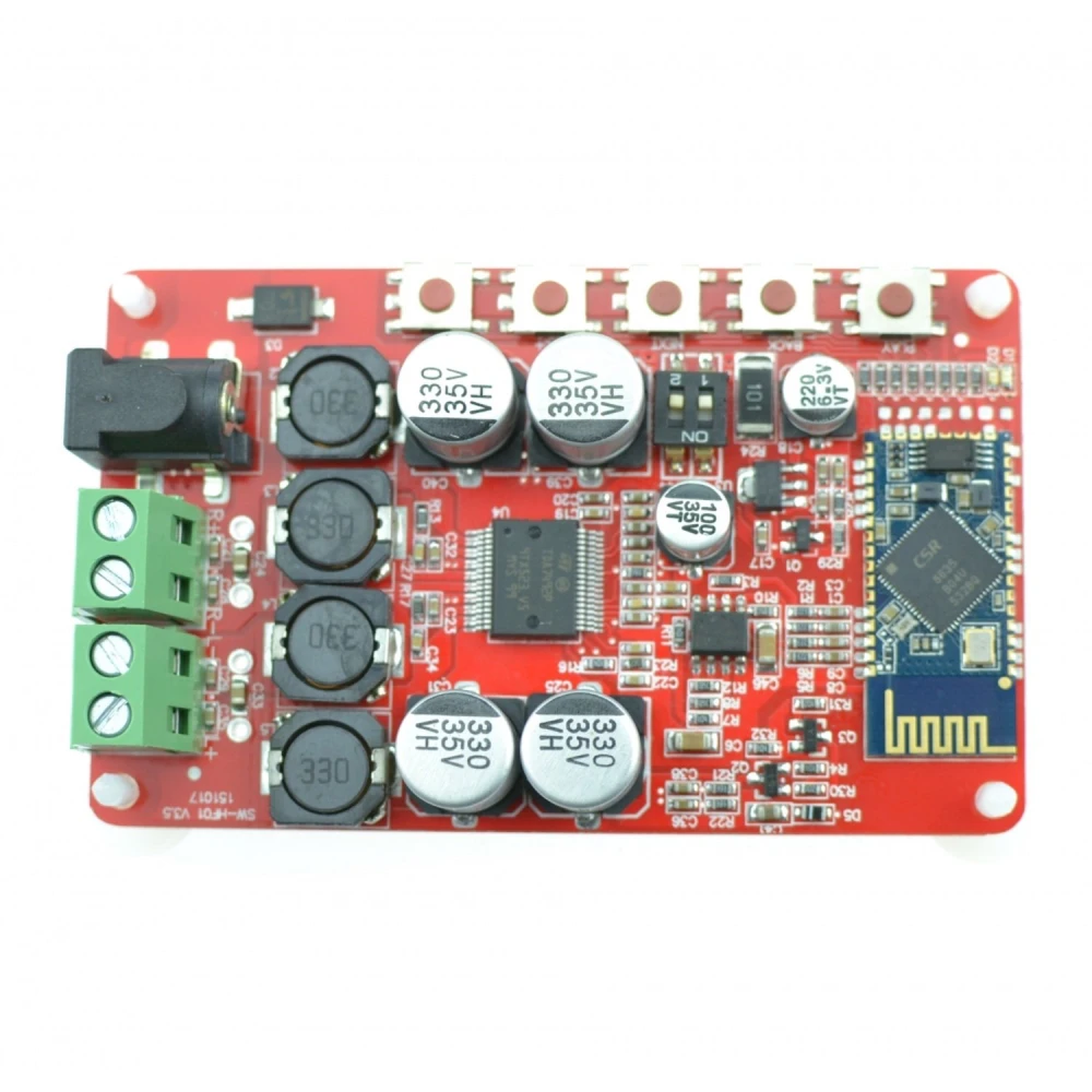Tarjeta amplificadora TDA7492P con receptor Bluetooth 4.0 para proyectos Arduino