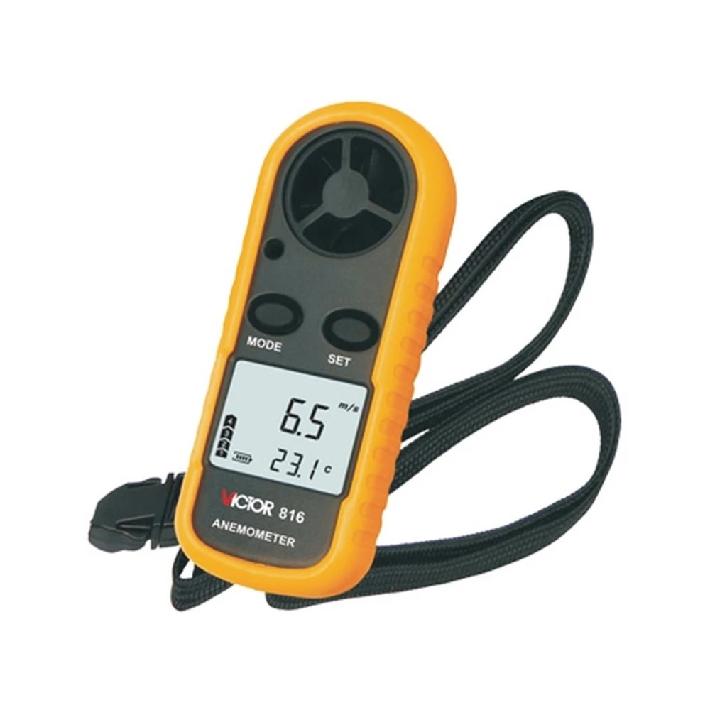 Anémomètre numérique Victor 816 avec thermomètre intégré pour une mesure précise