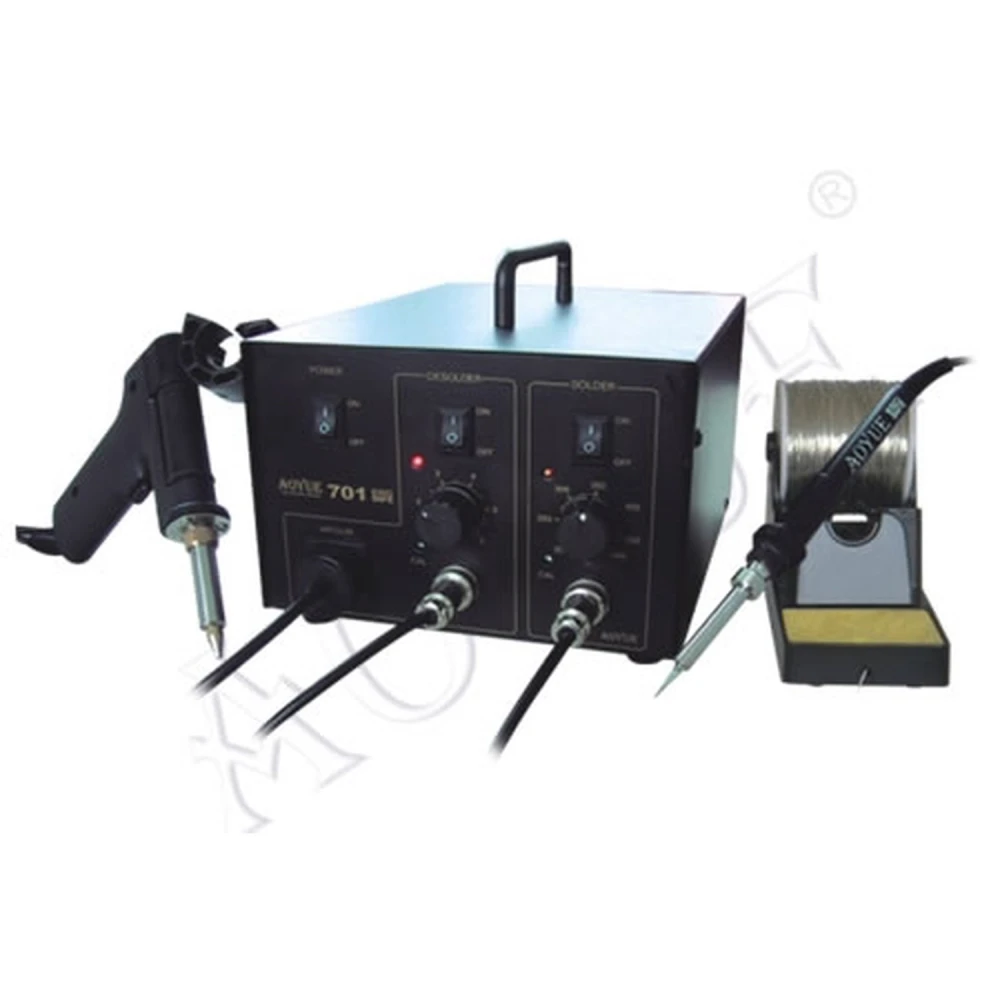 Station de soudage Aoyue 701A+ avec fer et dessoudeur pour réparation PCB