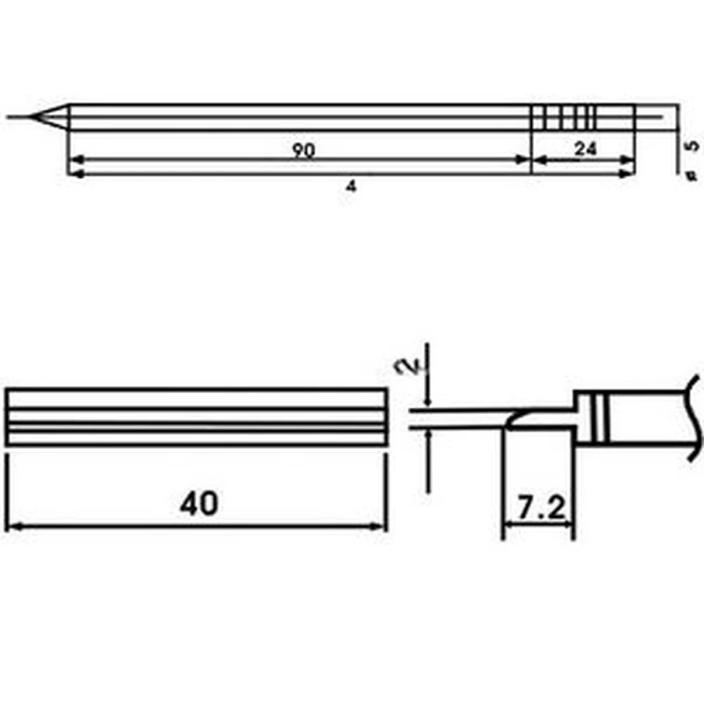 Aoyue LF-1402 panne à souder avec résistance intégrée pour stations de soudage