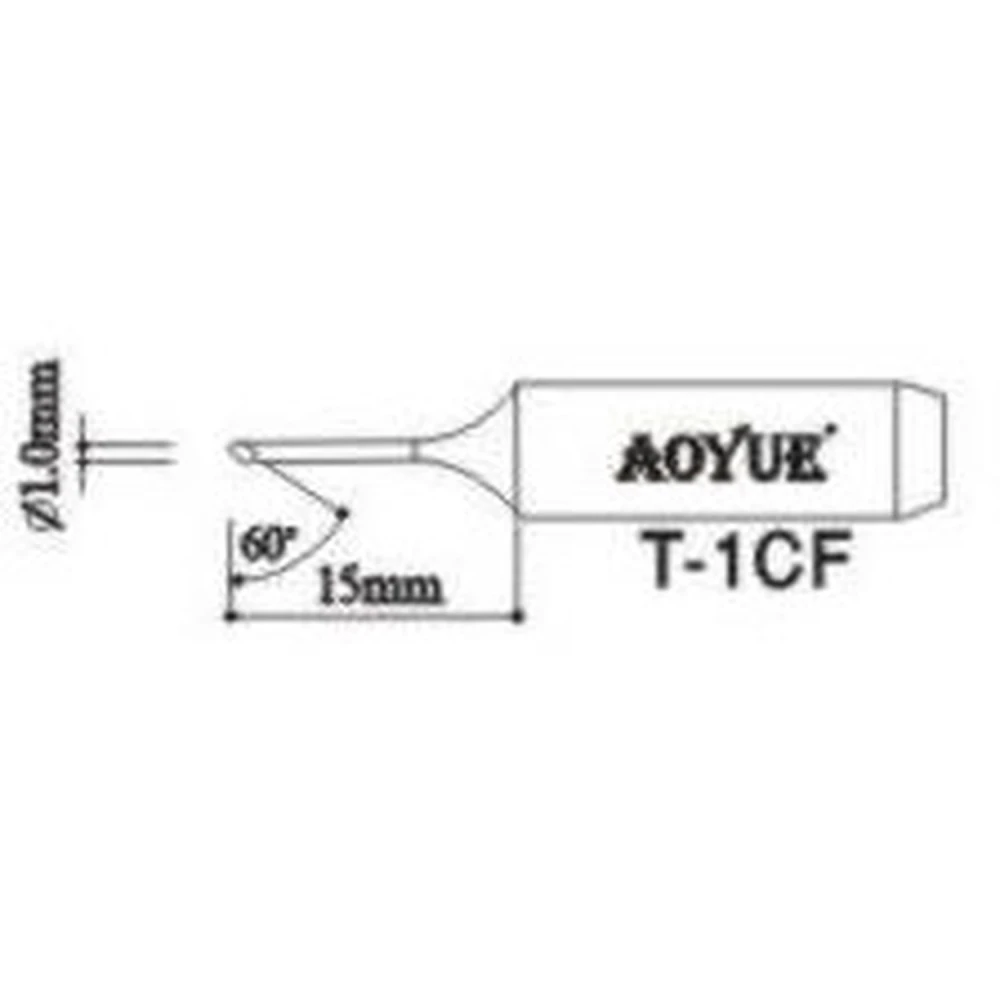 Aoyue T1cf pointe de fer à souder pour stations de soudage
