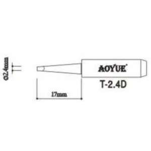 Aoyue T2,4d Pointe de fer à souder de rechange pour stations Aoyue