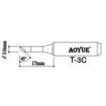 Pointe de fer à souder Aoyue T3c pour stations de soudage
