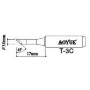 TSX TOOL Pointe de fer à souder Aoyue T3c pour stations de soudage
