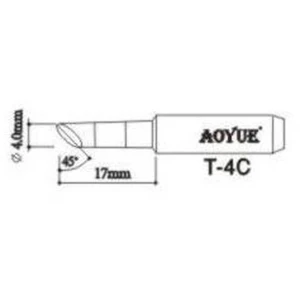 Pointe de fer à souder d’origine Aoyue T4c pour stations de soudage