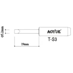 Pointe de fer à souder Aoyue TS3 pour stations de soudage
