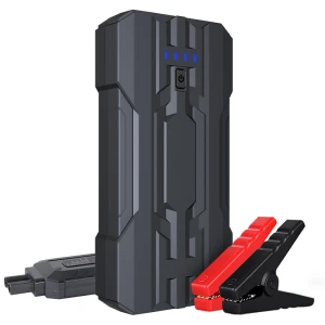 TSX TOOL Démarreur de batterie voiture 8000mAh Jumpstarter S301 compact et sûr avec lampe LED SOS