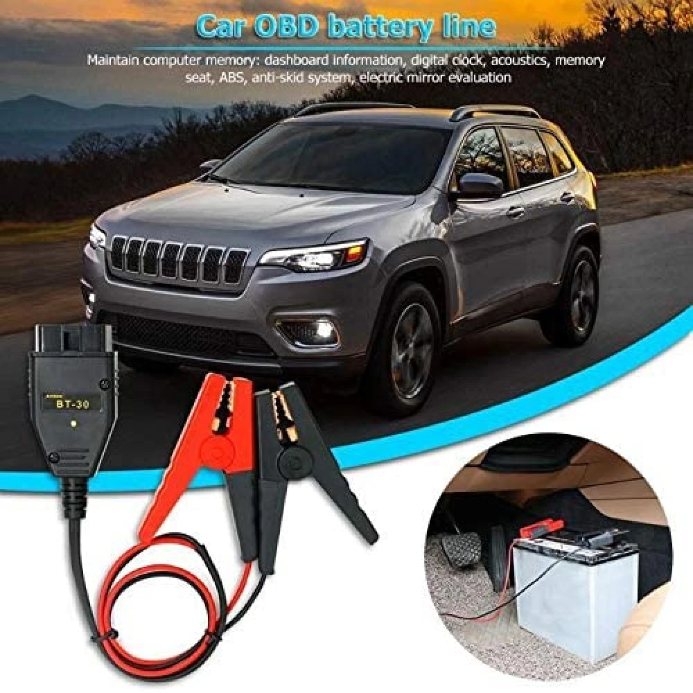 AUTOOL BT-30 câble connecteur OBD2 pour l’alimentation de la batterie voiture