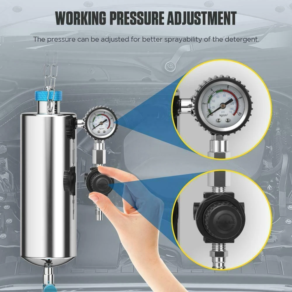 AUTOOL C100 nettoyeur d'injecteurs essence avec adaptateurs pour voiture