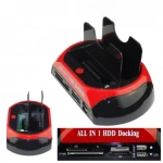 Base dock double pour disques durs HDD IDE/SATA 2,5