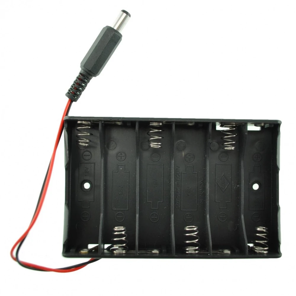 Support piles 6xAA - Porte-piles pour projets électroniques et robotique