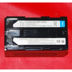 Batterie compatible Canon BP-930 pour caméscopes et appareils photo numériques