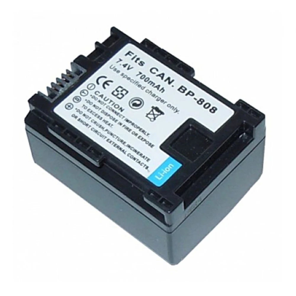 Batterie compatible Canon BP808 pour caméras Canon FS10, FS100 et FS11