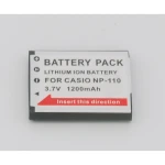 Batterie compatible Casio CNP110 NP-110 pour appareils photo numériques
