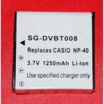 Batterie compatible Casio NP-40 pour appareils photo numériques et caméscopes