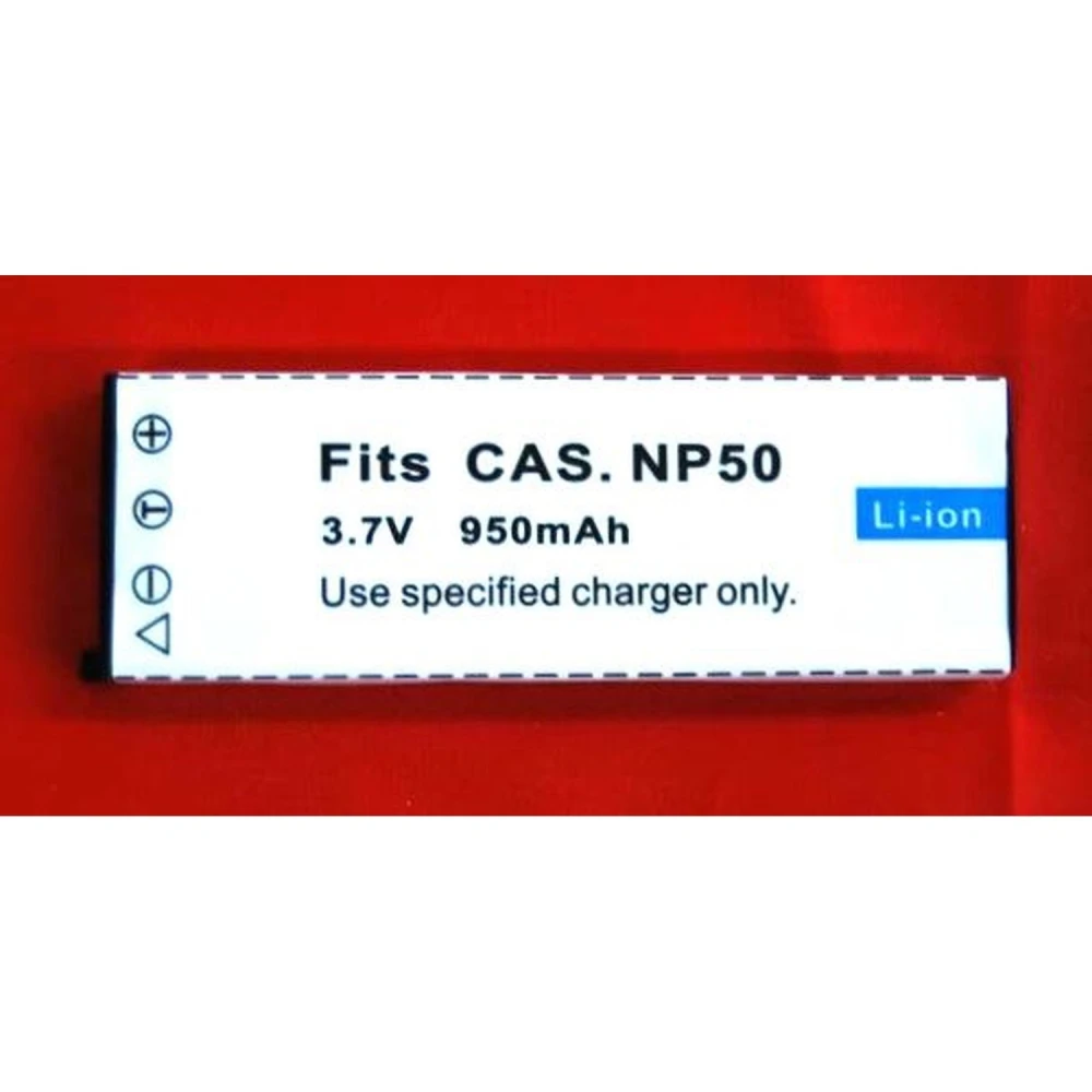Batterie compatible Casio NP-50 pour appareils photo Casio Exilim
