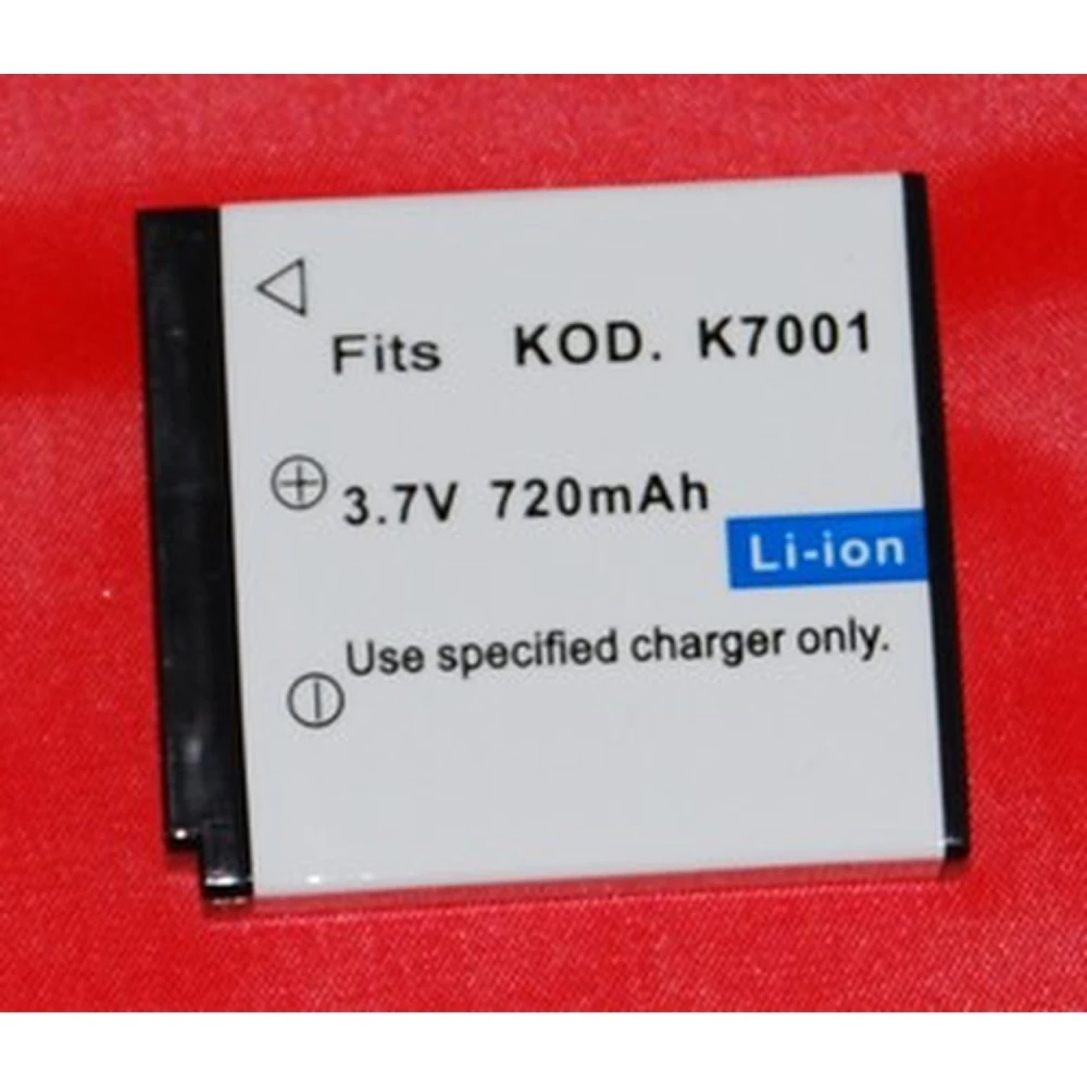 Batterie compatible Kodak KLIC-7001 pour appareils photo et caméscopes
