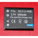 Batterie compatible Li-40b pour appareils photo Nikon, Olympus et Pentax