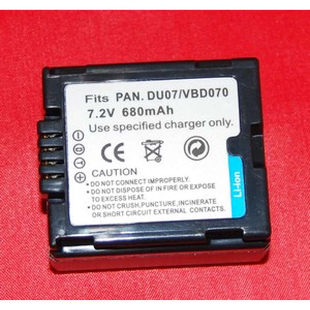 Batterie compatible Panasonic DU07 pour appareils photo numériques et caméscopes