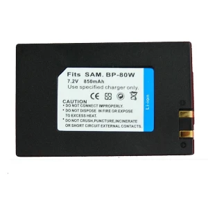 satkit Batterie compatible Samsung SB-BP80W de haute qualité pour caméras Samsung