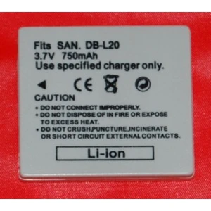 satkit Batterie compatible Sanyo DB-L20 pour caméras numériques Sanyo Xacti
