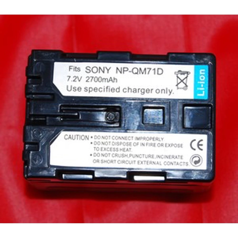 Batterie compatible Sony NP-QM71D pour caméscopes et appareils photo
