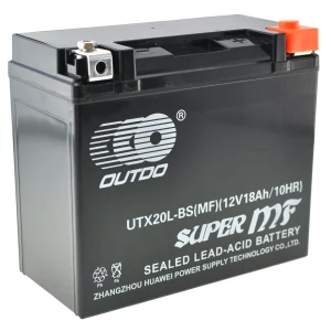 Batterie gel YTX20L-BS moto 12V 20Ah haute performance