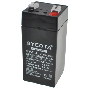 Mlink Batterie plomb 4V 4Ah rechargeable SY4-4 pour alarmes, balances et jouets