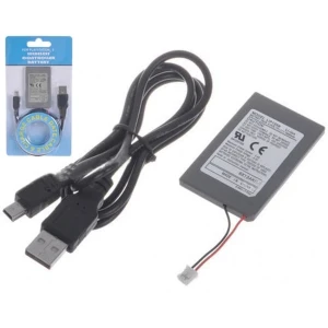 satkit Batterie rechargeable manette PS3 1800mAh avec câble USB pour PlayStation 3