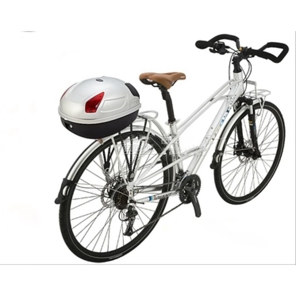 Coffre porte-casque vélo 17L blanc JZH-818 pour 1 casque