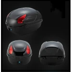 Top case vélo 17L noir JZH-818 pour 1 casque avec serrure