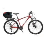 Top case vélo 17L noir JZH-818 pour 1 casque avec serrure