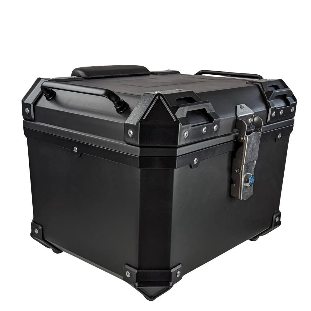Top case moto universel 45L - Coffre carré pour 1 casque