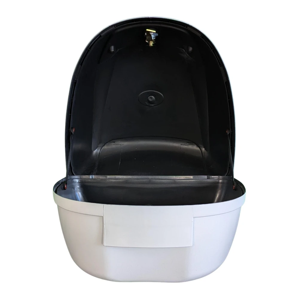 Top case moto universel 28L blanc - porte-casque Mod-YM-0807