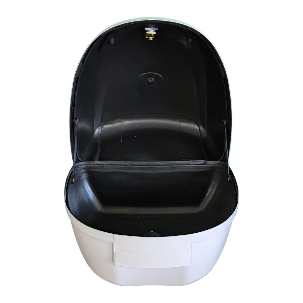 Top case moto universel 28L blanc - porte-casque Mod-YM-0807