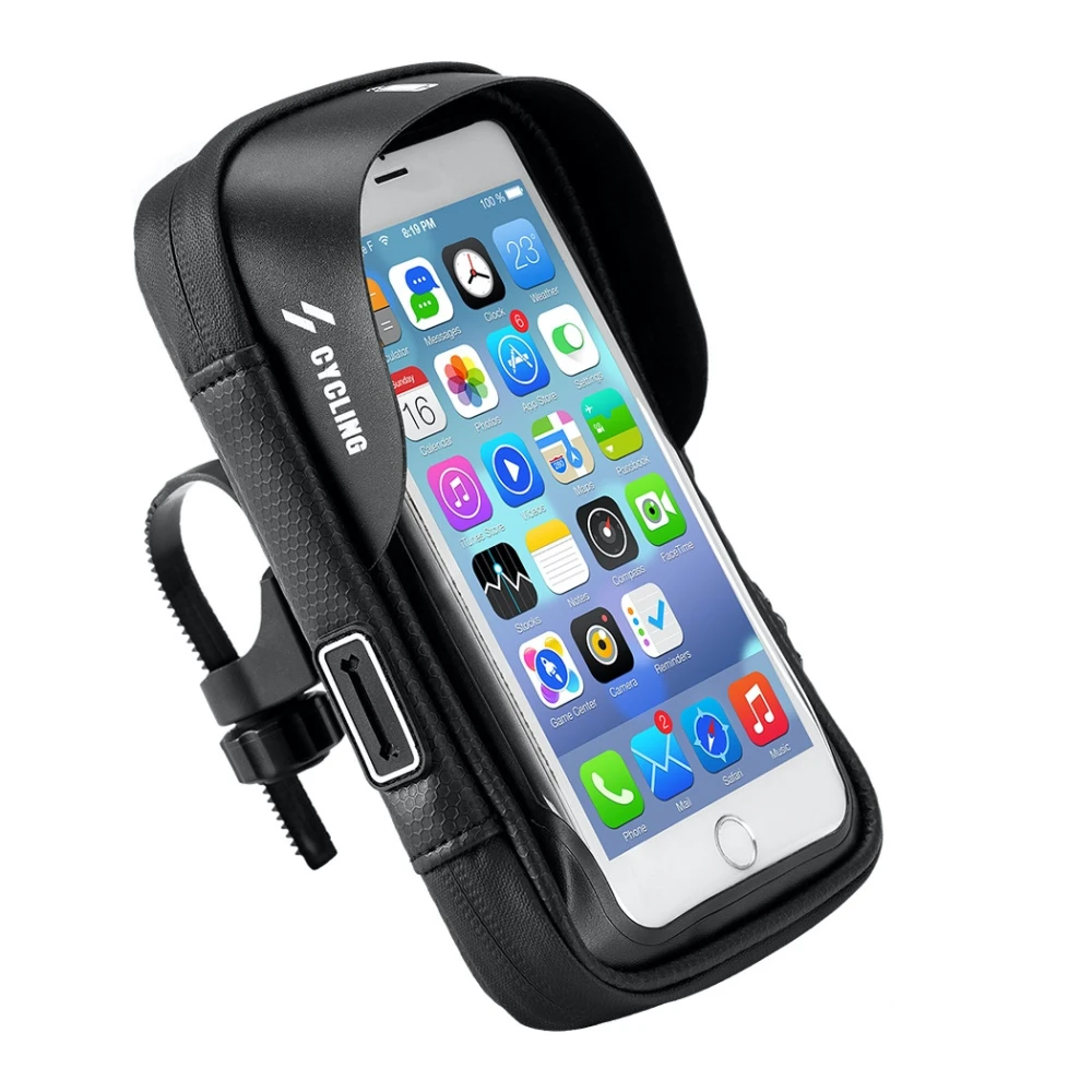 Sacoche support téléphone vélo avec écran tactile pour mobiles 6 pouces
