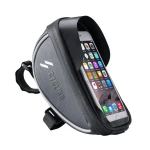 Sacoche support téléphone vélo avec écran tactile et pare-soleil 0.5L