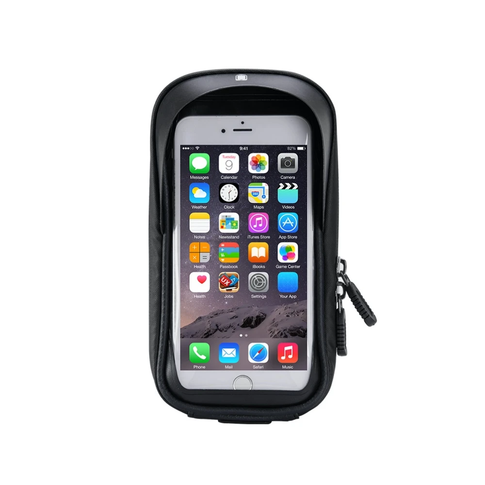 Sacoche support téléphone vélo avec écran tactile et pare-soleil 0.5L