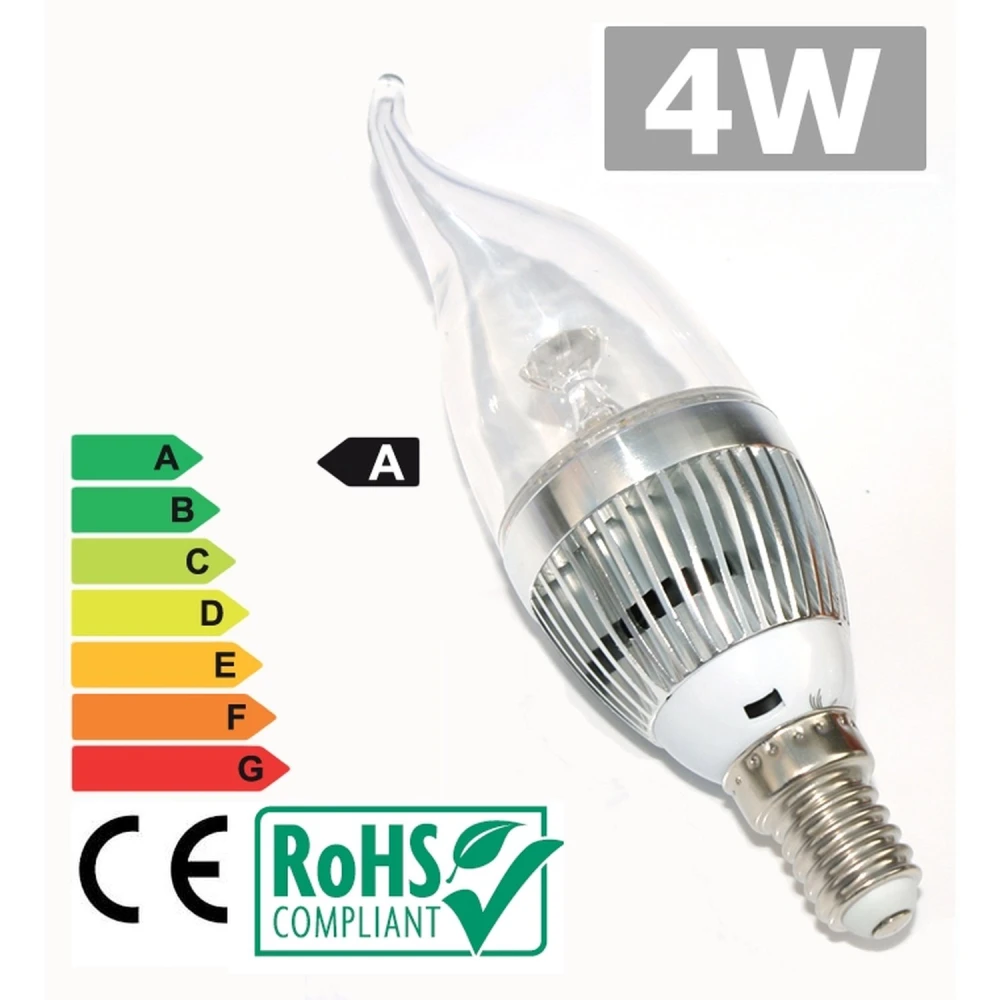 Ampoule LED E14 4W 3300K blanc chaud pour un éclairage efficace et naturel