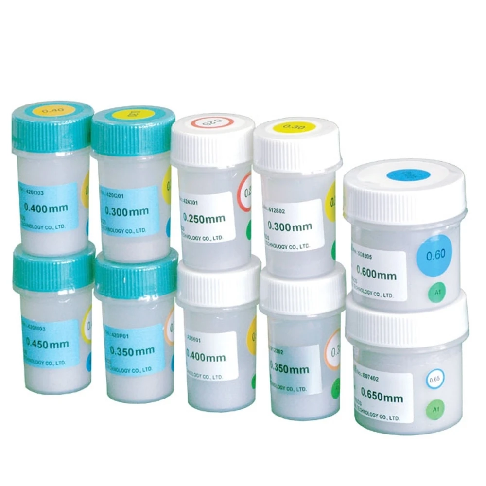 Billes de soudure étain-plomb 0,65mm 25 000 unités pour soudure professionnelle