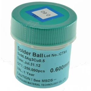 Billes d’étain sans plomb 0,76mm 250 000 unités pour soudure