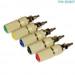 BS4827 Pack 2 Bornes femelles 4mm rouge-noir Amass pour panneau