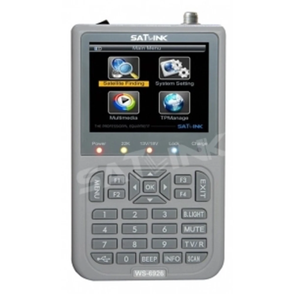 Mesureur satellite Satlink WS-6926 HD DVB-S et DVB-S2 professionnel pour TV satellite